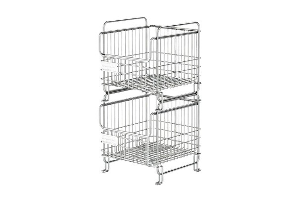 Stackable kitchen countertop storage rack